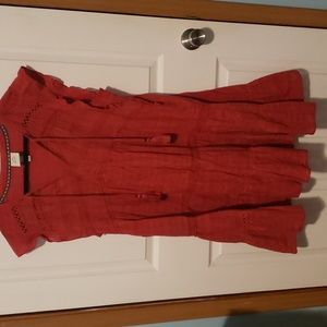 Pre-owned Red Knox Rose Dress XXL